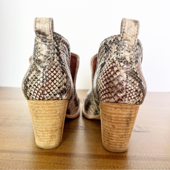 JEFFREY CAMPBELL Western Snakeskin Print Boots 6.5 - Picture 5 of 8